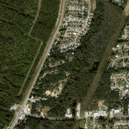 Sand Cut Florida High Resolution Satellite Map