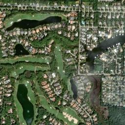 Turquoise Beach Florida High Resolution Satellite Map