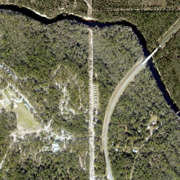Suwannee Springs Florida High Resolution Satellite Map