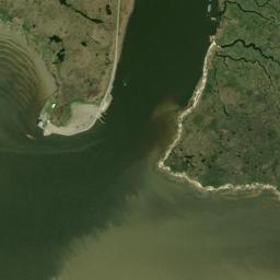 Satellite view of Lake Pontchartrain Sandbar
