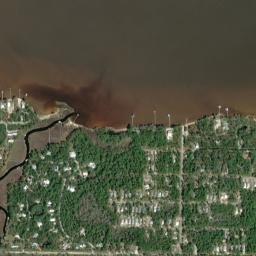 Choctaw Bay Estates Florida High Resolution Satellite Map