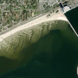 4085 West Beach Boulevard Gulfport MS High Resolution Satellite Map