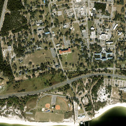 Fort San Carlos Florida High Resolution Satellite Map