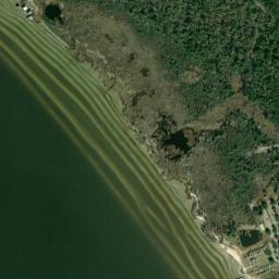 Satellite view of Lake Pontchartrain Fontainebleu State Park