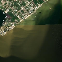 Perdido Beach Alabama High Resolution Satellite Map