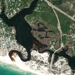 Grayton Beach Florida High Resolution Satellite Map