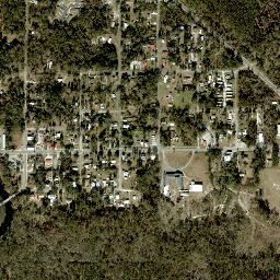 White Springs Florida High Resolution Satellite Map