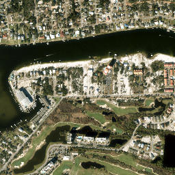 Gulf Beach Heights Florida High Resolution Satellite Map