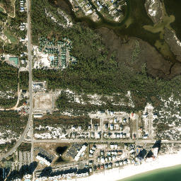 Perdido Key Florida High Resolution Satellite Map