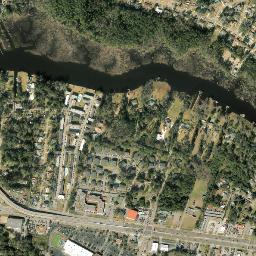 Hogan Florida High Resolution Satellite Map