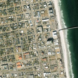 Jacksonville Beach map(satellite map)
