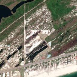 Romar Beach Alabama High Resolution Satellite Map