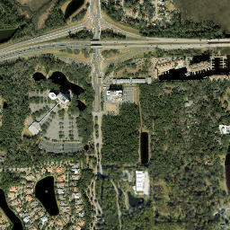 Oak Landing Florida High Resolution Satellite Map