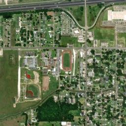 Interstate 10, Iowa, LA 70647, USA High Resolution Satellite Map