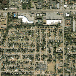 Oak Hill Park Florida High Resolution Satellite Map