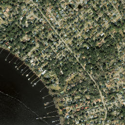 Beauclerc Florida High Resolution Satellite Map