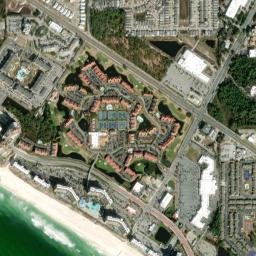 Edgewater Gulf Beach Florida High Resolution Satellite Map