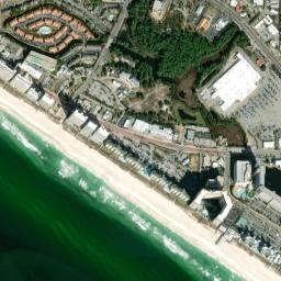 Panama City Beach map(satellite map)