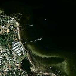 Magnolia Beach Florida High Resolution Satellite Map