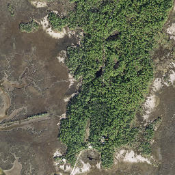 Wakulla Beach Florida High Resolution Satellite Map