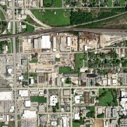Beaumont, Texas High Resolution Satellite Map