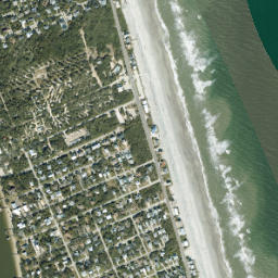 Usina Beach Florida High Resolution Satellite Map