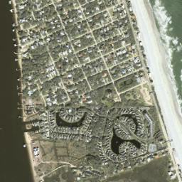 Villano Beach map(satellite map)