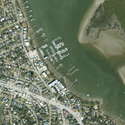 Davis Shores Florida High Resolution Satellite Map