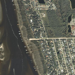 Butler Beach map(satellite map)