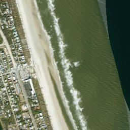 Crescent Beach Florida High Resolution Satellite Map