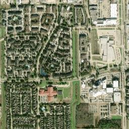 12430 Oxford Park Drive Houston TX High Resolution Satellite Map