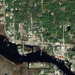 Steinhatchee map(satellite map)