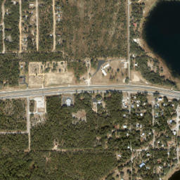 Interlachen map(satellite map)