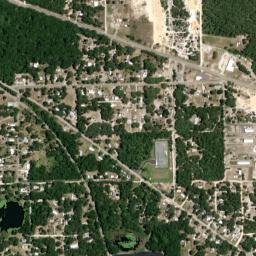 Lake Como Florida High Resolution Satellite Map