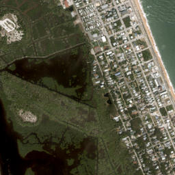 Flagler Beach map(satellite map)