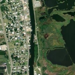 Golden Meadow map(satellite map)
