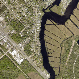 Tomoka Estates Florida High Resolution Satellite Map