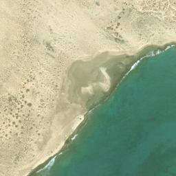 Satellite view of La Graciosa Lagoon