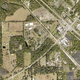 Barberville Florida High Resolution Satellite Map