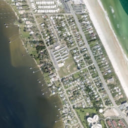 Daytona Beach Shores map(satellite map)