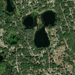 Woods and Lakes Florida High Resolution Satellite Map