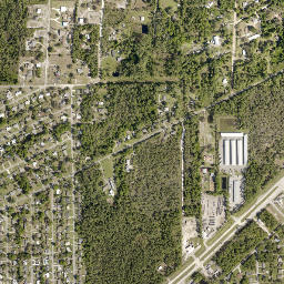 De Land Highlands Florida High Resolution Satellite Map