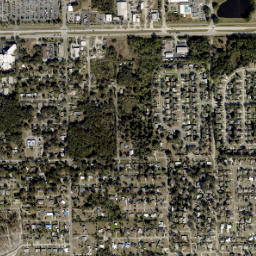 North DeLand map(satellite map)