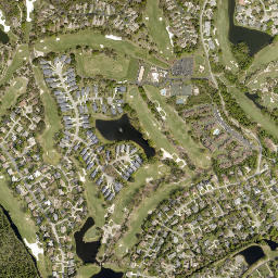 Sugar Mill Estates Florida High Resolution Satellite Map