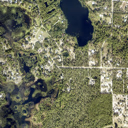 Chain O'Lakes Florida High Resolution Satellite Map