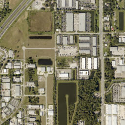 Lake Monroe Florida High Resolution Satellite Map