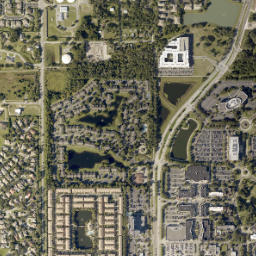 Sylvan Lake Florida High Resolution Satellite Map