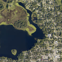 Crystal Lake Shores Florida High Resolution Satellite Map
