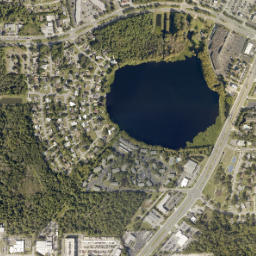 Fairlane Estates Florida High Resolution Satellite Map