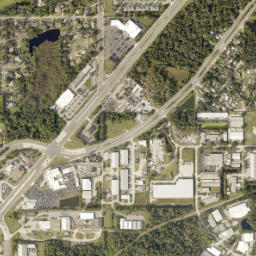 Midway Park Florida High Resolution Satellite Map